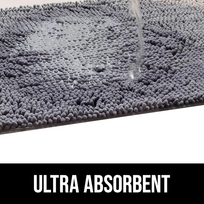 Muddy Mat® Dog Blanket - Chenille Water Absorption Blanket for Bed & Couch Cover for Dogs Washable, Anti-Slip Soft and Durable Furniture Protector for Dogs - Grey 52"x72" - Image 3