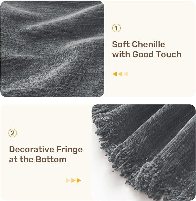 2 Pieces Sectional Couch Covers L Shaped Cover L Dark Gray | Thick Washable Fabric for L Shaped Sectional Sofa, Anti-Pet Hair, Stain & Wear Resistant, Easy Care & Installation - Image 7