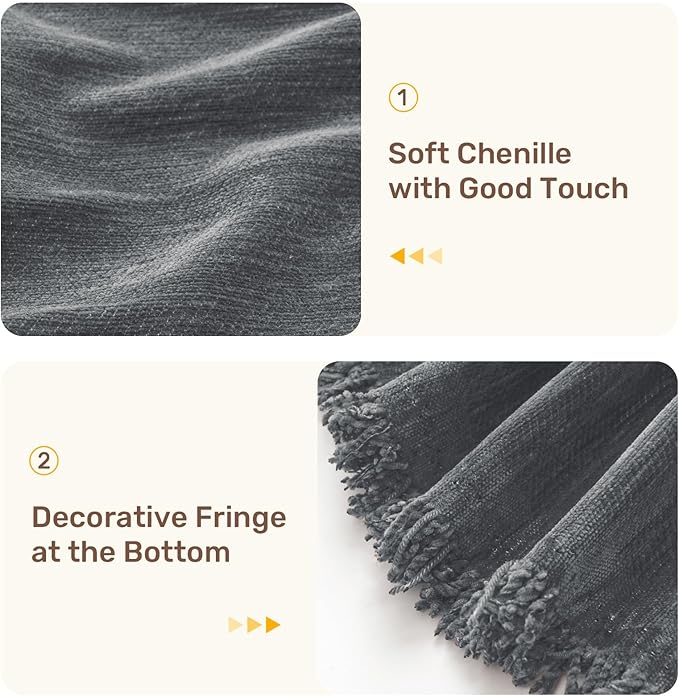 2 Pieces Sectional Couch Covers L Shaped Cover XXXL Dark Gray | Thick Washable Fabric for L Shaped Sectional Sofa, Anti-Pet Hair, Stain & Wear Resistant, Easy Care & Installation - Image 7