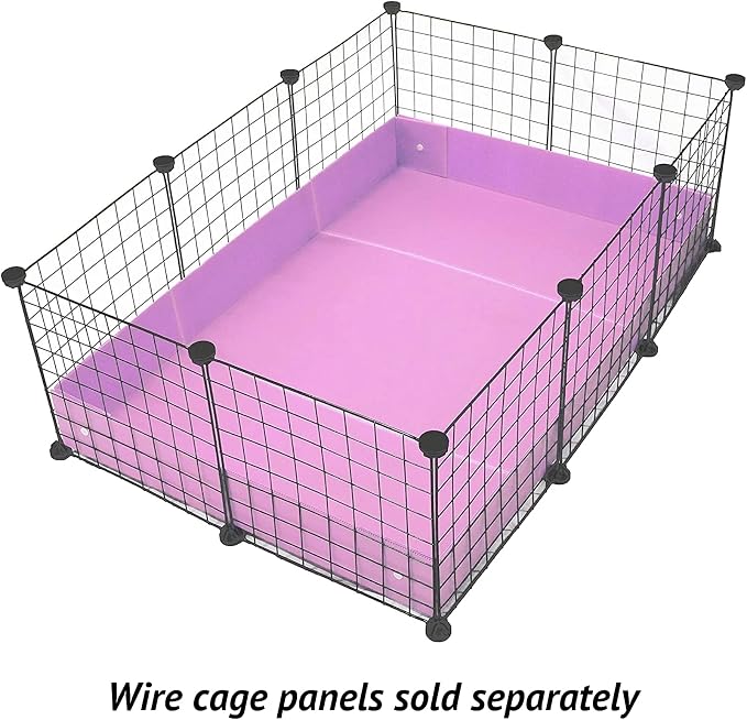 Midlee Guinea Pig Corrugated Plastic Cage Liners - 2 x 3 Panel Size - Purple | Bottom Grid Cage Protector Small Animal Waterproof Floor - Image 4