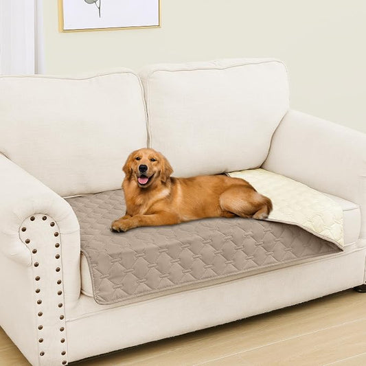 Smiry Waterproof Dog Bed Cover Blanket, Reversible Pet Blanket | Soft Reversible, Washable Leakproof Cats Dogs Couch Cover for Sofa, Couch, Furniture (30x53 Inch) by Smiry