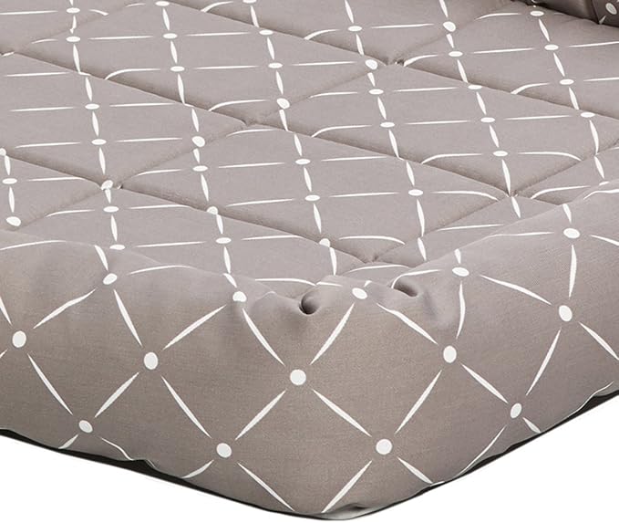 Midwest Homes for Pets 40248-MRD Quiet Time Couture Ashton Bolster Pet Bed, X-Large Dog/48, Mushroom - Image 3