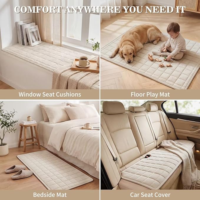 Couch Cover for Dogs Non-Slip Pet Couch Cover for Sofa Plush Protector | Non-Slip Backing, Machine Washable, Pet Friendly, Pet Hair & Scratch Protection, Sofa Cushion Protector(Beige, 27.6"×70.9") - Image 7