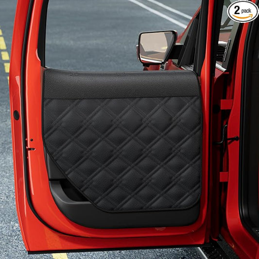 Surfcabin Dog Car Door Protector: 20% Larger Design for Trucks & Large SUVs | Thickened Waterproof Fabric, 2 Packs Full Door Panel Covers, Protects Doors from Dog Scratching by Surfcabin