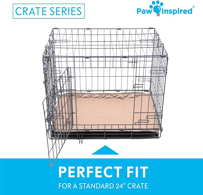 Paw Inspired Washable Crate Liners for Dogs, 24x18 Inch, 2 Pack | Fits 24 Inch Kennels, Leakproof, Non-Slip Pee Pads, Reusable Puppy Pads for Potty Training, Whelping, Waterproof Pet Mat - Image 5
