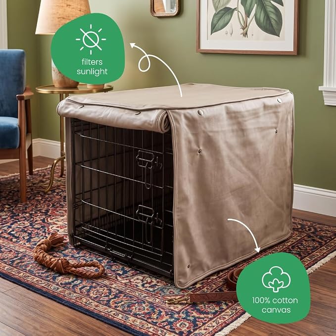 Molly Mutt Wild Horses Dog Crate Cover, 100% Cotton Canvas Cover with 2 Roll-Up Panels, Ideal for Dog or Cat Crate, Durable, Washable, and Free of Harmful Chemicals, 30" x 21" x 24" - Image 4