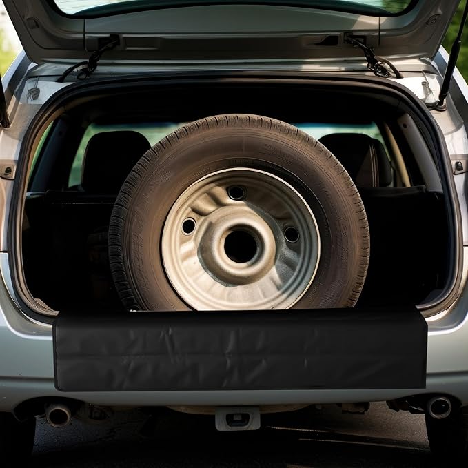 Tinideya Large Rear Bumper Protector for Cars 41 x 25 Inch Bumper Guard Foldable Protective Mat Dog Blanket Cargo Liner Preventing Scratches While Unloading and Loading for SUV Van Truck Vehicle - Image 6