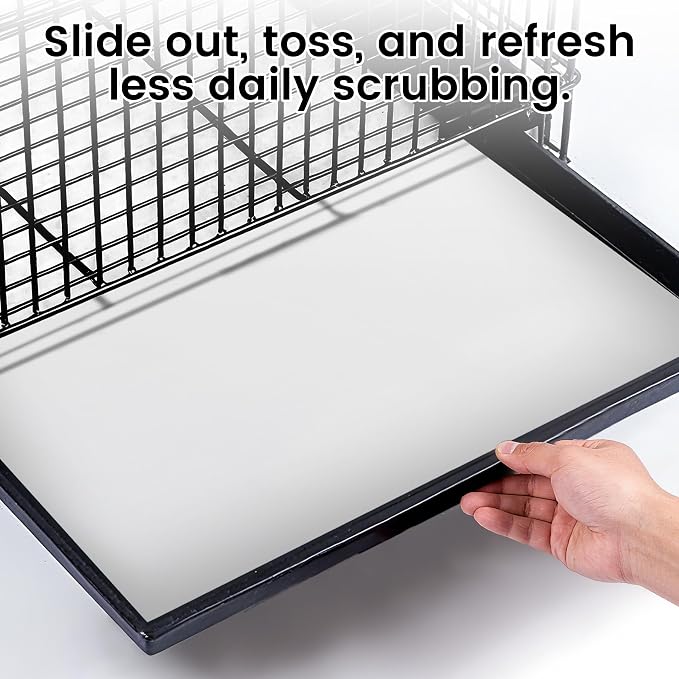 17.7x13.8in Bird Cage Liners - 200 Sheets Pre-Cut Disposable Cage Tray Liners, High Absorbent Non-Woven Pads for Parrots, Cockatiels and Small Animals - Image 6