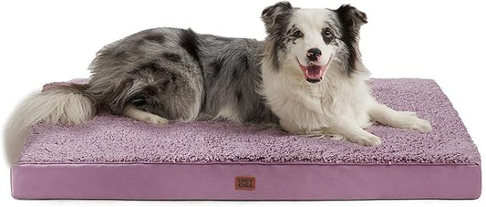 EHEYCIGA Orthopedic Dog Bed Extra Large with Removable Washable Cover, 41IN | Egg Crate Foam Support, Durable Oxford fabric, Non-Slip Bottom, Machine Washable, Soft Waterproof Plush Pet Bed Mat For Crate by EHEYCIGA