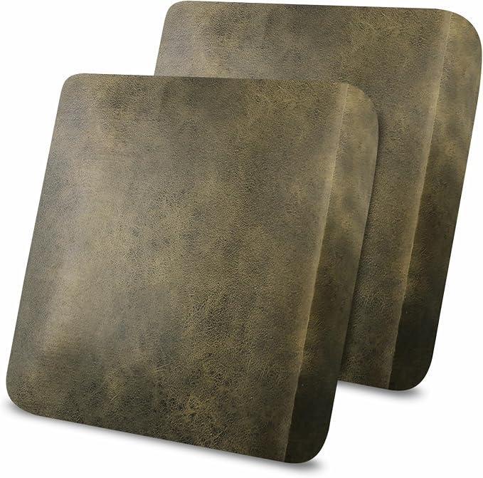 Leather Like Couch Cushion Covers Sofa Slipcovers Sets Couches Furniture Protector Covers for Sectional Armchair Loveseat Stretch Spandex Fabric, Machine Washable (2 Cushion Loveseat, Mustard) by Molasofa