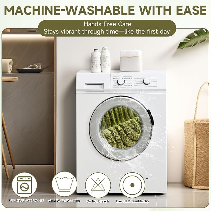 OTOB Couch Arm Covers Protector Washable Non Slip Sofa Arm Covers, 1 Piece | Matcha Green, 27.6"x27.6", Soft Plush, Pet Friendly, All Seasons, Breathable, Modern, Wear-Resistant, Pet Dog Couch Cover - Image 6