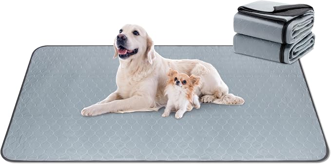 DAHAPYBOO Extra Large Washable Pee Pads for Dogs 36x72,2Pack | Reusable Puppy Pads for Dogs Non-Slip Waterproof Pet Training Pads for Crate, Playpen, Bed, Sofa,Whelping Box, Potty Training by DAHAPYBOO