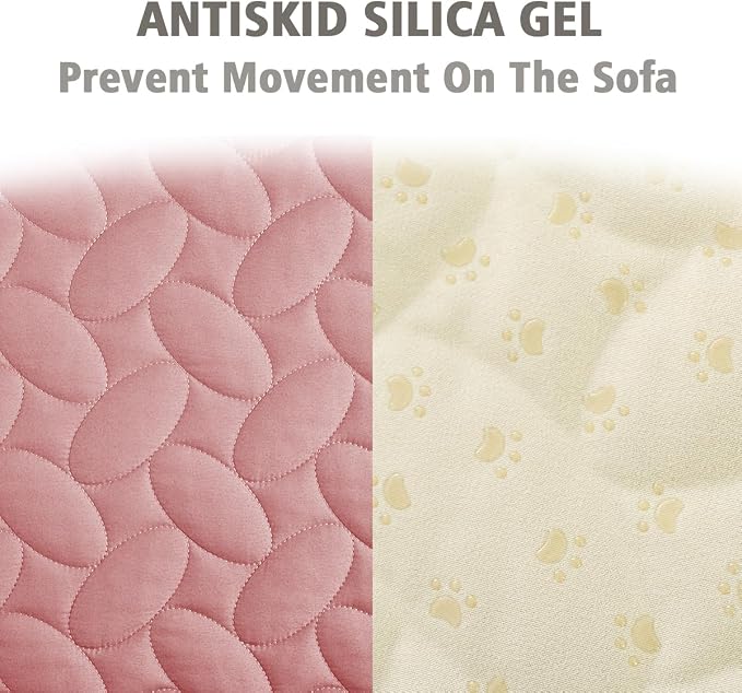 Ameritex Pet Bed Cover Dog Bed Blanket for Sofa and Furniture Waterproof New Pattern Design (40x50 Inch, Pink) - Image 4
