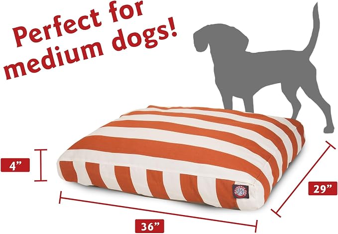Majestic Pet Shredded Memory Foam Dog Bed Small with Removable Washable Cover – Rectangle Orthopedic Dog Bed–Durable Dog Crate Bed-Flat Dog Bed for Senior Dogs - (27x20) S - Villa - Storm - Image 3