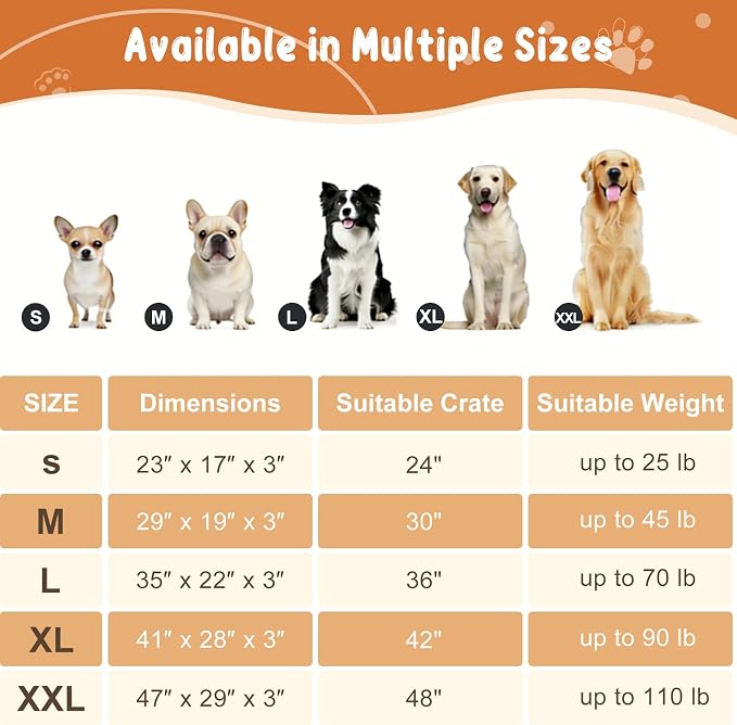 EMPSIGN Stylish Dog Bed Mat Dog Crate Pad Mattress Reversible (Cool & Warm), Water Proof Linings, Removable Machine Washable Cover, Firm Support Small to XX Large Dogs, Grey,XL(41''''*28''''*3'''') | Reversible(Cool & Warm), Waterproof Linings, Removab... - Image 6