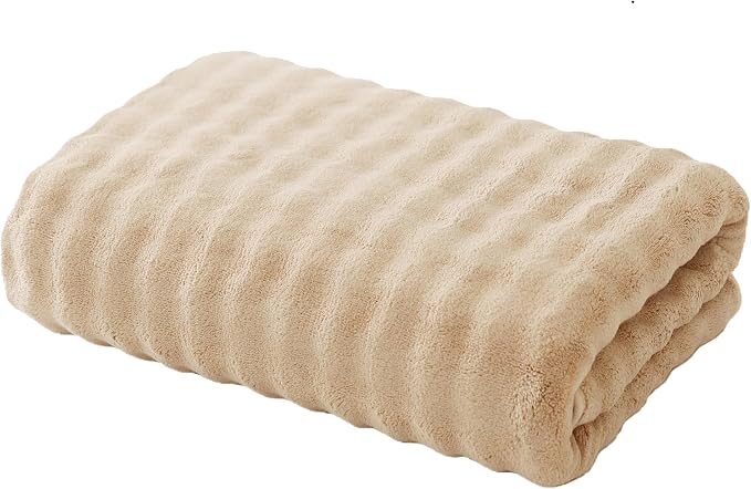 Bath Sheet 40x80 Inches Microfiber Extra Large BathTowel Super Soft Absorbent Quickly Dry Shower Towel for Bathroom (Beige,PK 1) by FITIFINE