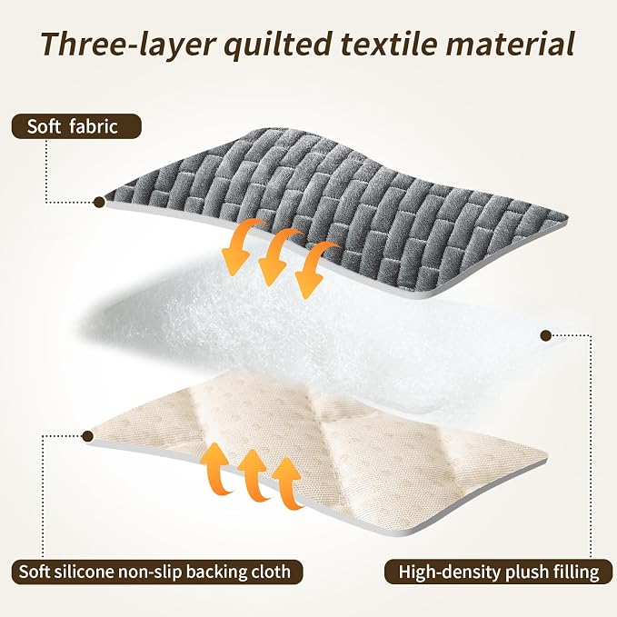 Couch Covers for Dogs Washable, Velvet Dog Couch Cover Protector, Fuzzy Plush Pet Sofa Cover for Loveseat, Sofa Covers for Pets(1,Dark Grey,27.6"x59.1", 2 Seater Sofa Pad Cover) - Image 5