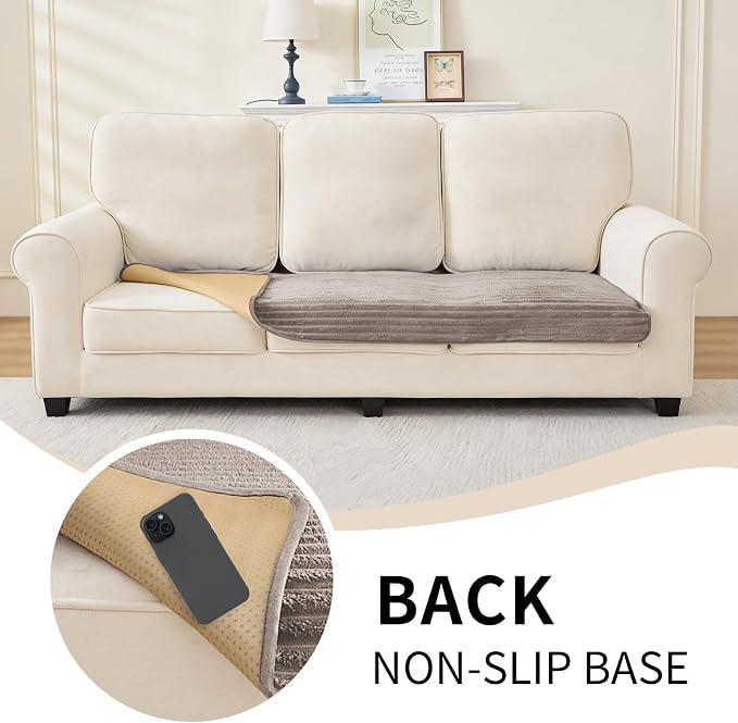 100% Waterproof Couch Covers for Dogs, 35"×63" Washable Couch Cover, Non Slip Sectional Couch Covers for 3 Cushion Sofa Cover Pet Friendly, Cat and Dog Couch Bed Cover-Khaki - Image 5