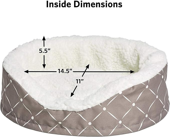 MidWest Homes for Pets CU20MRD Couture Orthopedic Cradle Pet Bed for Dogs & Cats, X-Small - Image 3