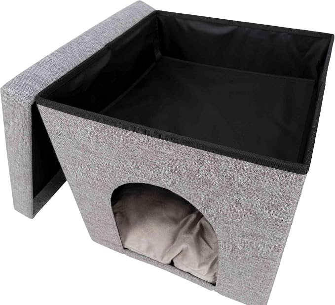 Trixie Alois Cuddly Cave, 38 x 40 x 38 cm, Grey - Image 3