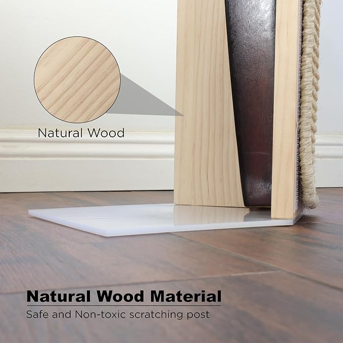 Couch Corner Scratching Post w/Replaceable Scratch Pad - Stylish Indoor Cat Scratcher - Cat Scratching Board Furniture Protector- Scratch Post for Feline Fun & Satisfaction - Image 5