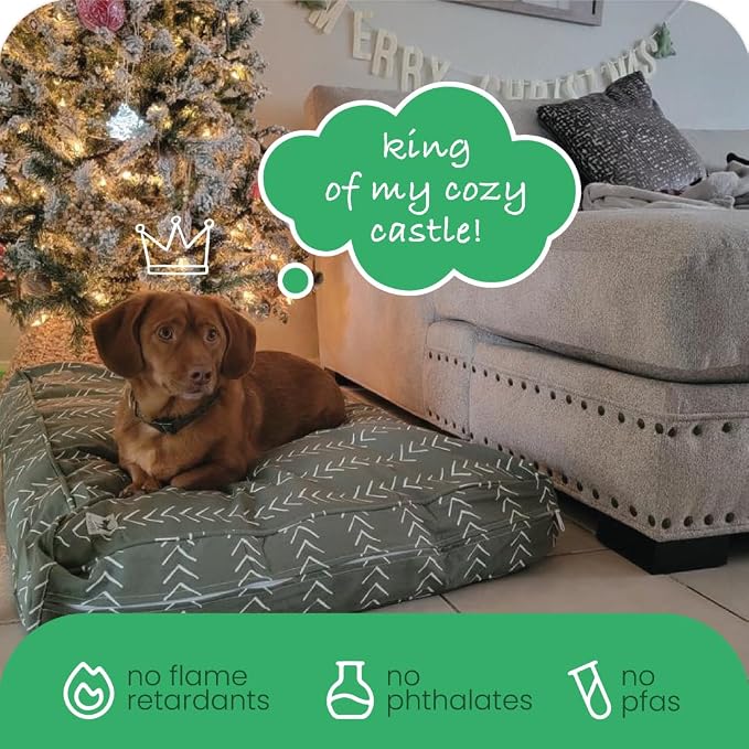 Molly Mutt Small Dog Bed Cover - Forever Young Print - Measures 22”X27”X5’’ - 100% Cotton - Durable - Breathable - Sustainable - Machine Washable Dog Bed Cover (Dd82a) - Image 6