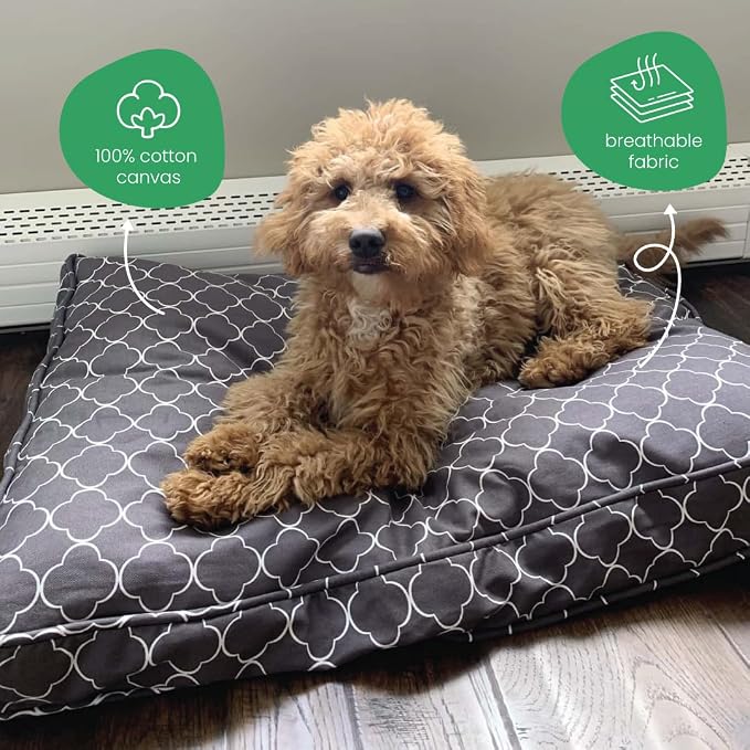 Molly Mutt Medium to Large Dog Bed Cover - Clark Gable Print - Measures 36” x 5’’ - 100% Cotton - Durable - Breathable - Sustainable - Machine Washable Dog Bed Cover - Image 4