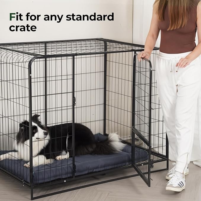 BALANCE Oxford Dog Bed for Small Dogs, Waterproof Dogs Crates Pad Outdoor Dog Crate Mat, Wipe Clean & Easy Rinse, 24 inch - Image 8