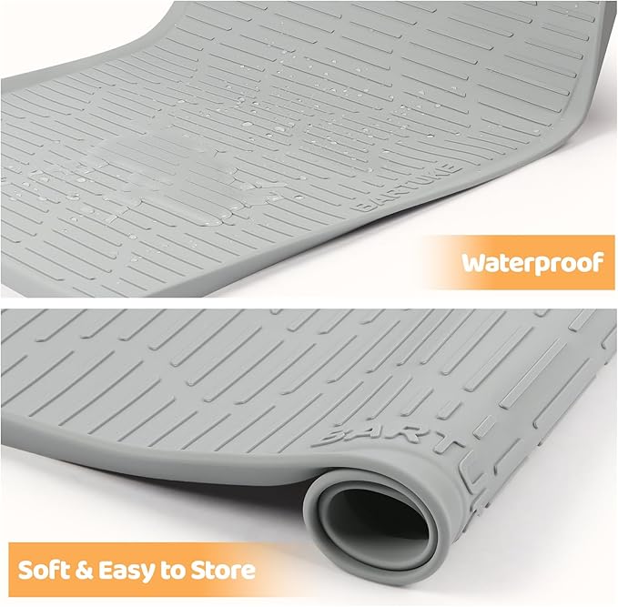 Silicone Cat & Dog Food Mat 32" x 22" Pet Feeding Mat for Food and Water | Extra Large Pet Foof Mat with Raised Edges, BPA-Free, Non-slip, Waterproof Bowl Mat for Small, Medium & Large Pets - Image 5