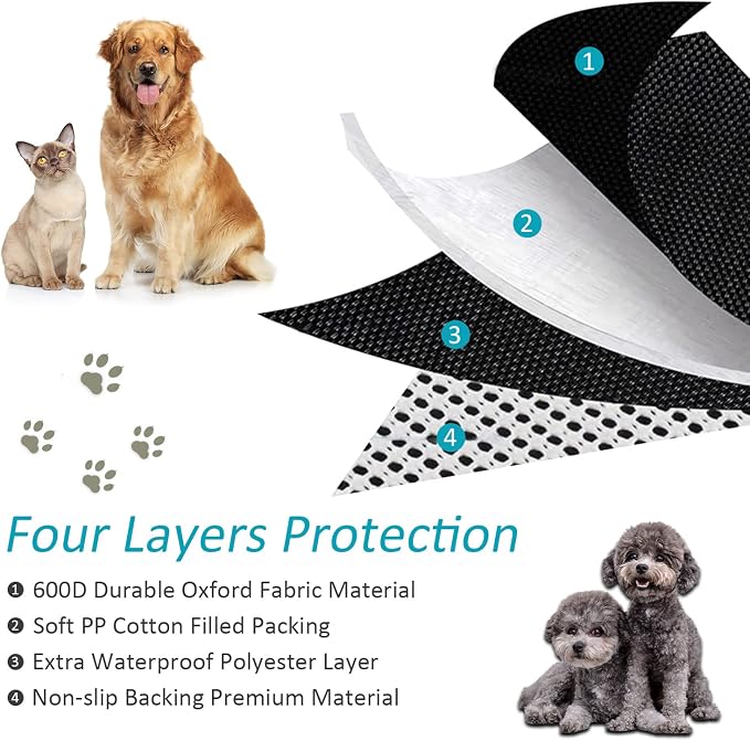 Model Y Rear Trunk Cargo Liner Pet Mat Dogs Rear Seat Cover Protector All-Weather Waterproof Compatible with Tesla Model Y Accessories 2019-2025 - Image 5