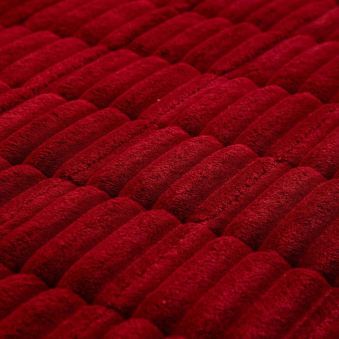 vctops Striped Couch Cover Super Soft Corduroy Sectional Sofa Cover Washable Non Slip Sofa Slipcover Furniture Protector for Kid Dog Pet,1 Piece (Red,27"x27") - Image 7