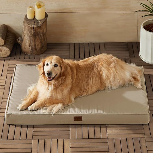 BFPETHOME Outdoor Waterproof Dog Bed for Large Dogs, Washable Cover, 54" | Outdoor & Indoor Use, Waterproof, For Medium, Large, Extra Large Dogs, Orthopedic, Egg Crate Foam, Up to 130 lbs by BFPETHOME