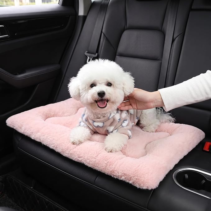 Dog Bed 24" for Metal Crate Pad, Washable Kennel Mat for Small Puppy & Cats | Soft faux rabbit fur, non-slip,machine wash/dry, plush cushioning, for crates, floors & travel, multiple sizes for all breeds - Image 9