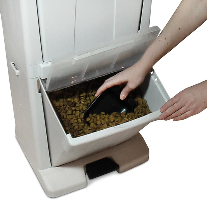 Richell Pet Stuff Tower for Food Storage | Richell Pet Stuff Tower: Ideal for Cats and Dogs. Max Load Capacity 8.8lbs, Includes Foot Pedal and Food Scoop! - Image 2