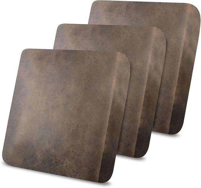 Leather Like Couch Cushion Covers Sofa Slipcovers Sets Couches Furniture Protector Covers for Sectional Armchair Loveseat Stretch Spandex Fabric, Machine Washable (3 Cushion Sofa, Light Brown) by Molasofa