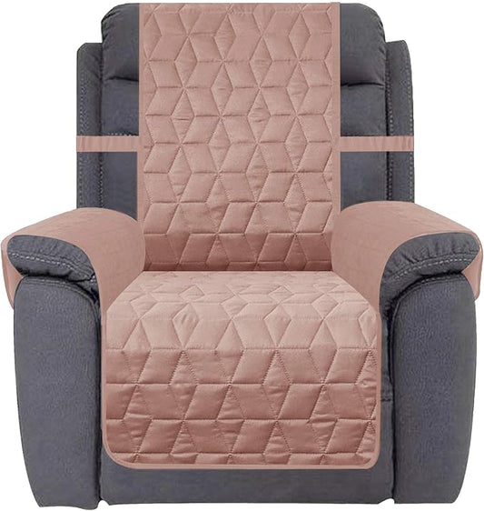 Ameritex Waterproof Nonslip Recliner Cover Christmas Decor Stay in Place, Dog Couch Recliner Cover Furniture Protector for Pets and Kids (Pink, 23'') by Ameritex
