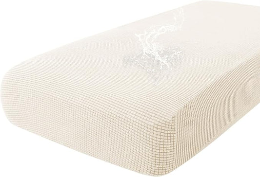 hyha Waterproof Couch Cushion Covers for Pets, Non Slip Sofa Seat Cover | Stretch Jacquard Fabric, Elastic Bottom, Non Slip Fit, Waterproof Protection, Pet Hair Protection (1 Piece for Large) by hyha