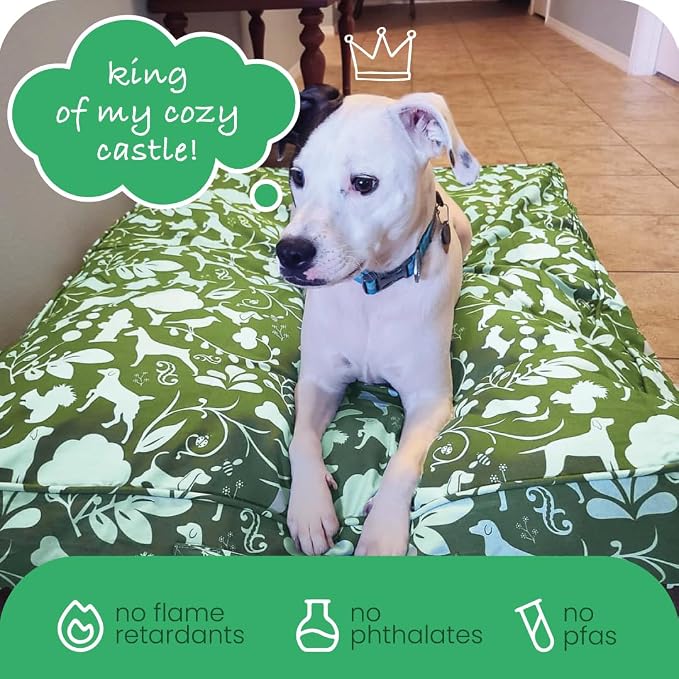 Molly Mutt Amarillo by Morning Dog Bed Duvet Cover, GOTS-Certified 100% Organic Cotton Canvas Cover for Dog, Puppy, or Cat Bed, Durable, Washable, and Free of Harmful Chemicals, Round, 36"x5" - Image 6