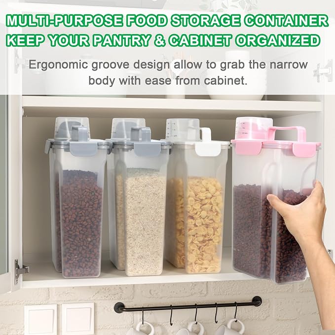 TBMax Cat Dog Food Container 5 to 7 lbs, Secondary Pet Food Storage Beyond a Large Dog Food Bin for Daily Use, Easy-Pouring Bird Seed Dispenser, Portable Travel Kibble Container for Outdoor Feeding - Image 7