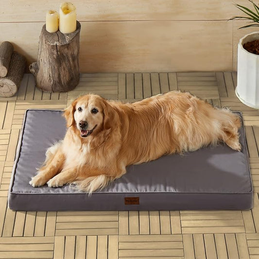 BFPETHOME Outdoor Waterproof Dog Bed for Large Dogs, Washable Cover, 54" | Outdoor & Indoor Use, Waterproof, For Medium, Large, Extra Large Dogs, Orthopedic, Egg Crate Foam, Up to 130 lbs by BFPETHOME