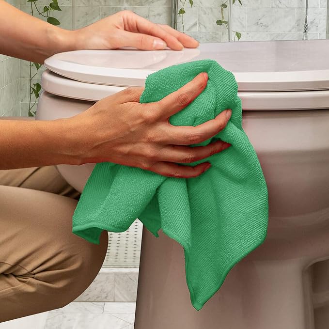 Avalon Towels Microfiber Cleaning Cloths (Value Pack of 48) - Size 16 x 16 Inches, Highly Absorbent Cleaning Rags, Lint Free, Reusable and Washable, Microfiber Towels for Cars - Image 6