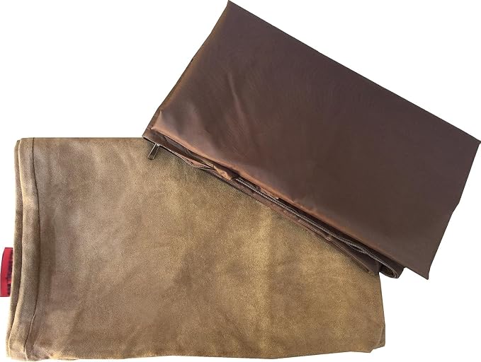Dogbed4less DIY Pet Bed Pillow Brown Microsuede Duvet Cover and Waterproof Internal case for Dog at 55X47X4 Inch - Covers only - Image 3