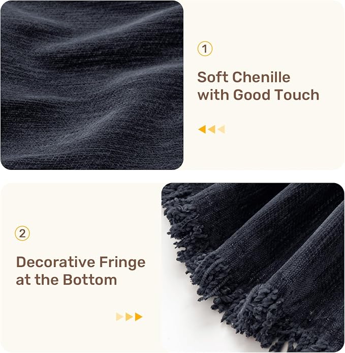 2 Pieces Sectional Couch Covers L Shaped Cover XXL Navy Blue | Thick Washable Fabric for L Shaped Sectional Sofa, Anti-Pet Hair, Stain & Wear Resistant, Easy Care & Installation - Image 7