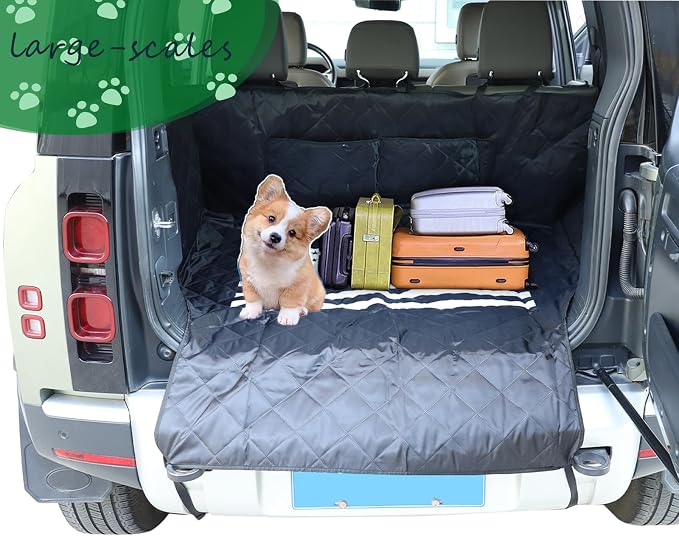 HAPPYHORSE Pet Dog Trunk Cargo Liner Compatible with Land Rover Defender 110 2020-2024 Waterproof and Non-Slip Dog Seat Cover Area Protector (Style B) - Image 3