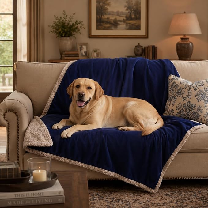 Kritter Planet Waterproof Pet Blanket, Reversible Throw for Dogs and Cats | 50 x 60 Inch, Washable Sofa and Bed Protector, Shields Furniture from Fur, Dirt, Scratches and Everyday Spills by KritterPlanet