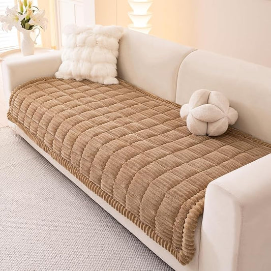 Awjcsv Couch Covers for Dogs Washable, Non Slip Sofa Protector Pet Friendly | Thick, Soft Furniture Cover, Against Pets Hair & Scratch, Fits Leather and Fabric Couches, 35" X 63" by Awjcsv