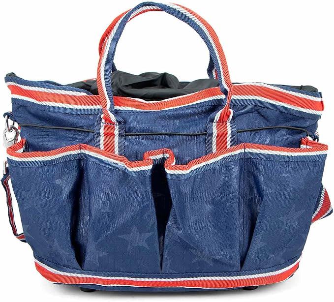Jeffers Poplar Head Grooming Bag – Horse Grooming Organizer Tote with Pockets for Brushes, Tools, Clippers, Shampoo, Detangler – Stable Barn Kit Carrier for Horses, Pets, Livestock, Allegiance by Jeffers