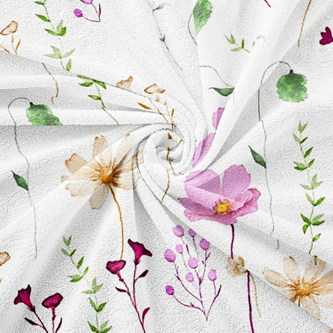 Erosebridal Watercolor Floral Couch Cover Pink Beige Flower Sofa Cover 91" X 118" Modern Minimalist White Couch Protector for Sectional Sofasrustic Farmhouse Washable Non Slip Sofa Protector - Image 7