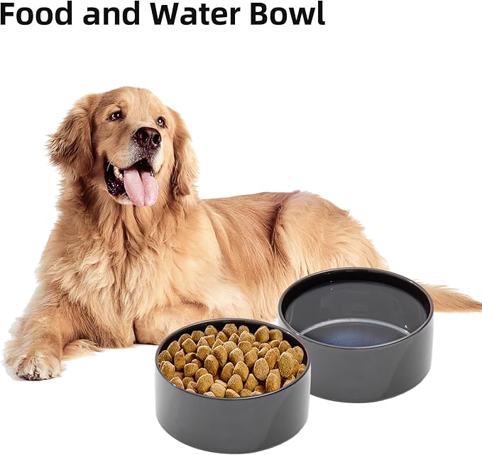 Havniva Ceramic Dog Bowls, Dog Food and Water Bowl Set, Dog Water Bowl | 8.3” Ceramic Dog Food Bowls with Non-Slip Rubber Base, Large Capacity, Dog Feeding Bowls for Large Dogs - Image 6