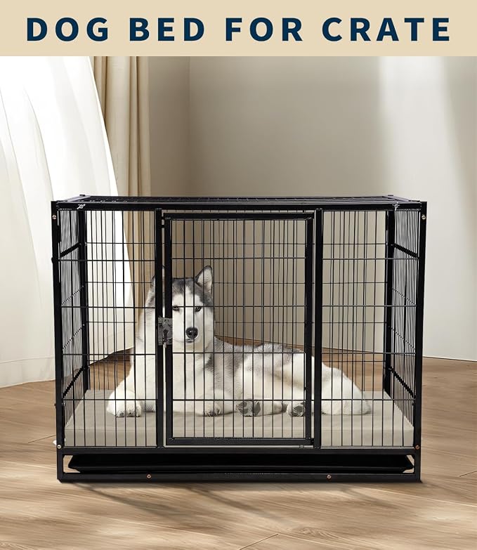 Waterproof Leather XL Dog Bed, Hair Resistant Pet Beds with Wipeable Covers, Durable Easy to Clean Vinyl Mattress - Image 7